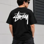Basic Stussy Tee Model Wear Back Look