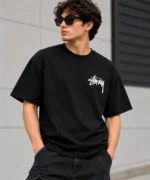 Basic Stussy Tee Model Wear Front Look