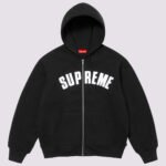Black Supreme Zip Up Hoodie