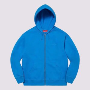 Blue Supreme Zip Up Hoodie