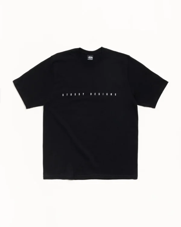 Stussy Black T Shirt Front