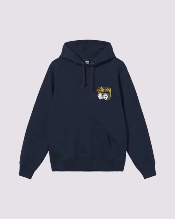 Stussy Dice Hoodie Navy Front