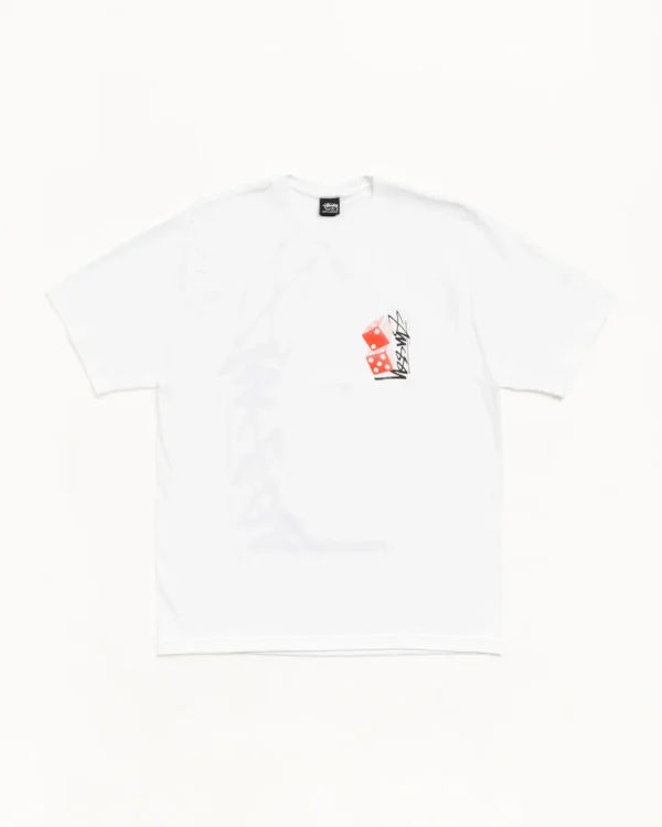 Stussy Dice Tee White Front