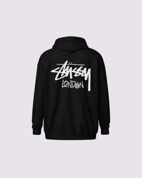 Stussy London Zip Hoodie Back