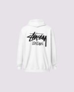 Stussy London Zip Hoodie White