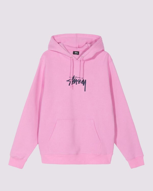 Stussy Stock Logo Hoodie Pink
