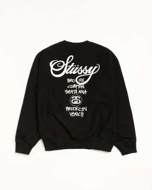 Stussy World Tour Crewneck Back