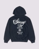Stussy World Tour Hoodie Navy