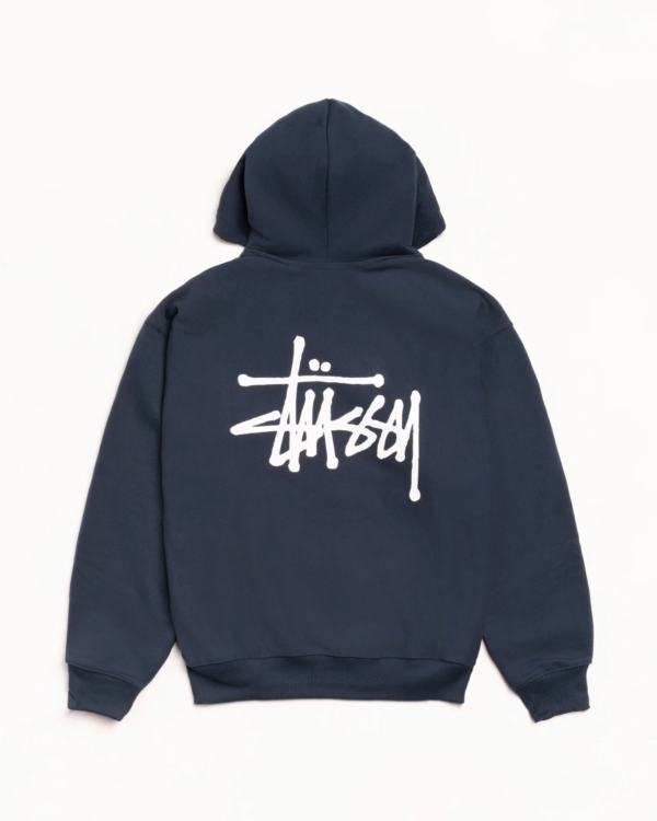 Stussy Zip Up Hoodie Navy