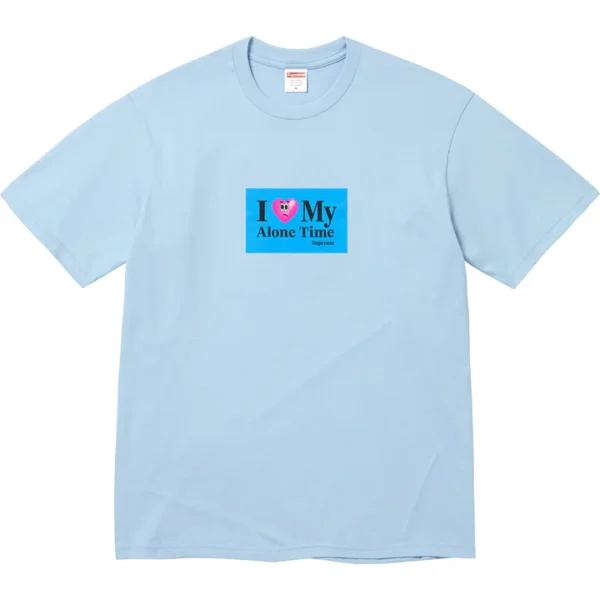 Supreme Tee Alone Time Light Blue
