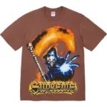 Supreme Tee Grim Reaper Brown