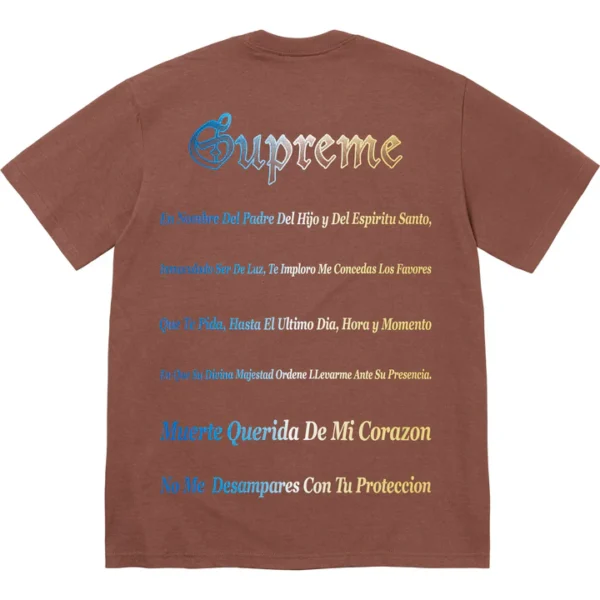 Supreme Tee Grim Reaper Brown Back