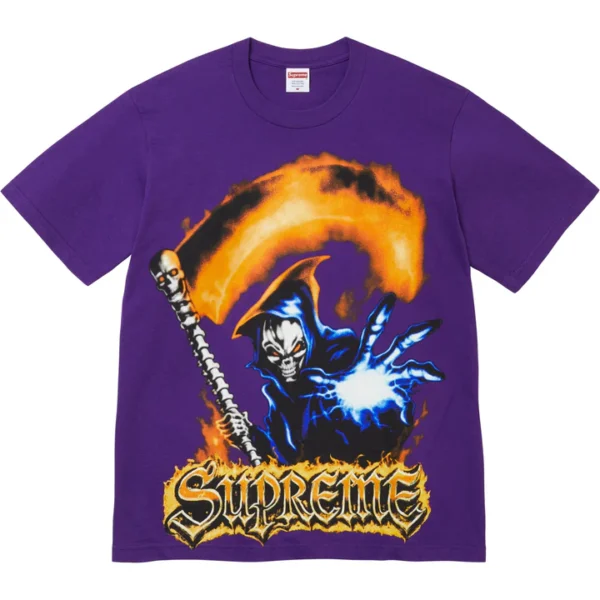 Supreme Tee Grim Reaper Purple