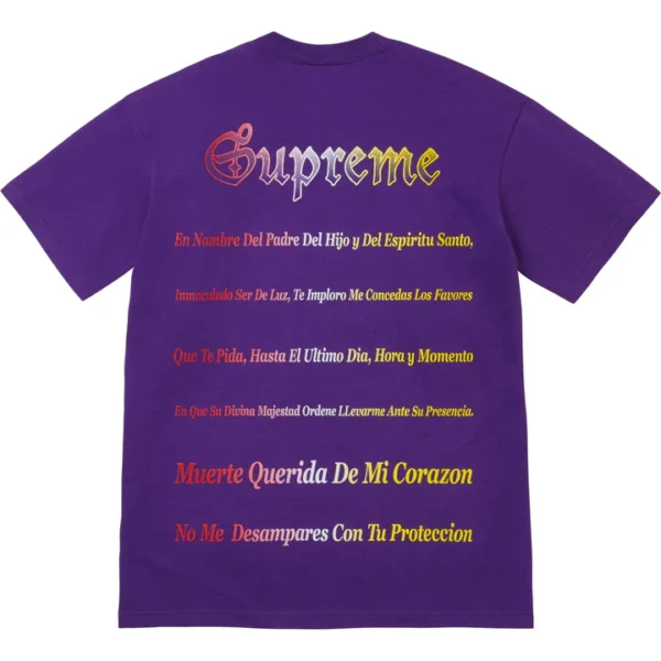 Supreme Tee Grim Reaper Purple Back