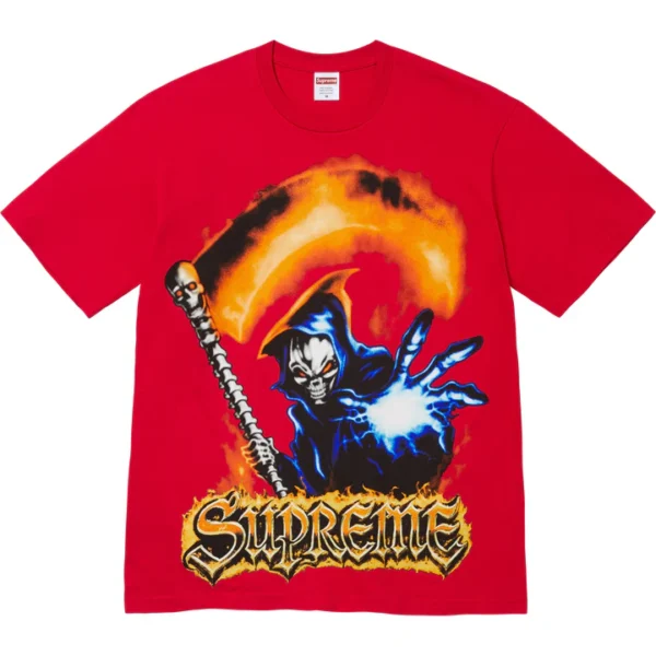 Supreme Tee Grim Reaper Red