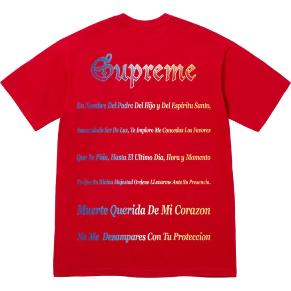 Supreme Tee Grim Reaper Red Back