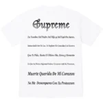 Supreme Tee Grim Reaper White Back