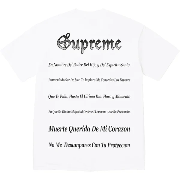 Supreme Tee Grim Reaper White Back
