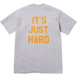 Supreme Tee Hard Grey Back