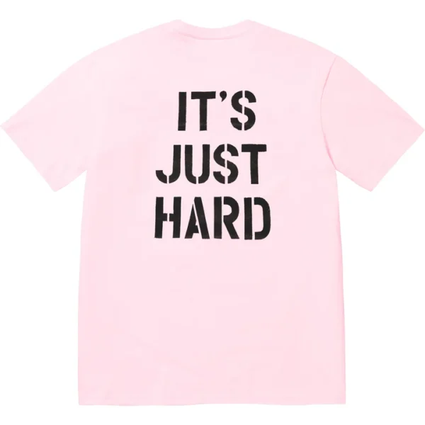 Supreme Tee Hard Light Pink Back