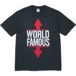 Supreme World Famous Tee Navy