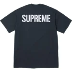 Supreme World Famous Tee Navy Back