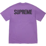 Supreme World Famous Tee Purple Back