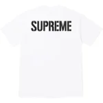 Supreme World Famous Tee White Back
