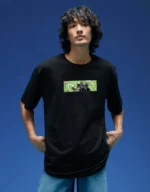 Black Graphic Tee Front