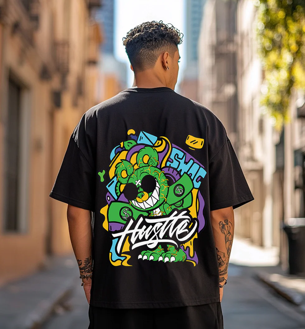 Hustle Black Graphic Tee Hustle Black Graphic Tee