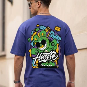 Hustle Blue Graphic Tee