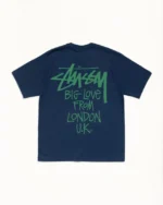 Stussy London T Shirt Navy