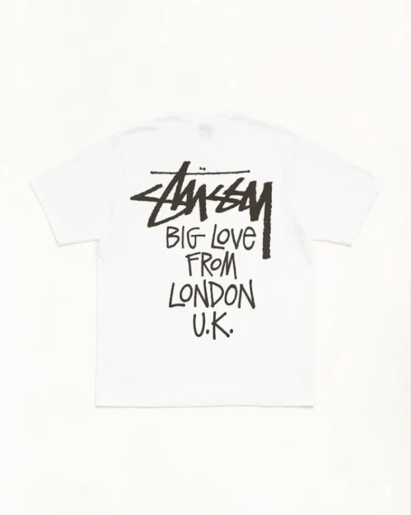 Stussy London T Shirt White