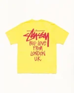 Stussy London T Shirt Yellow