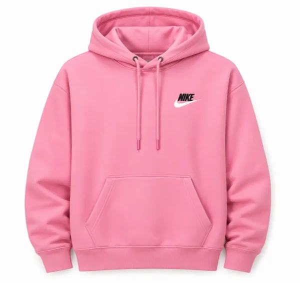 pink nike hoodie front