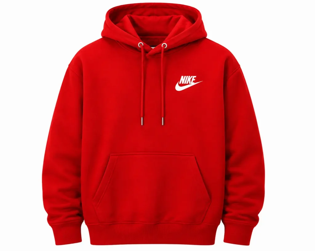 red nike hoodie