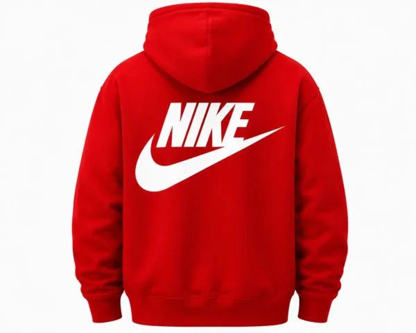 red nike hoodie back
