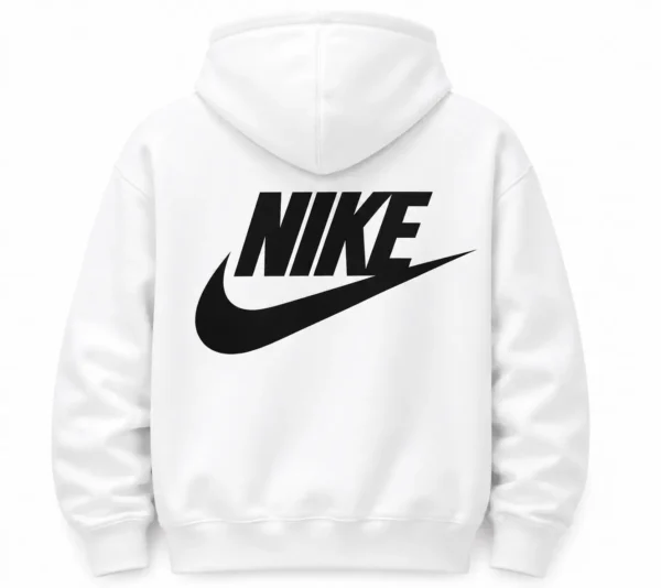 white nike hoodie back