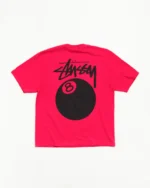 8 Ball Stussy Tee Red