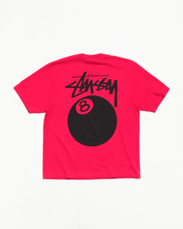 8 Ball Stussy Tee Red