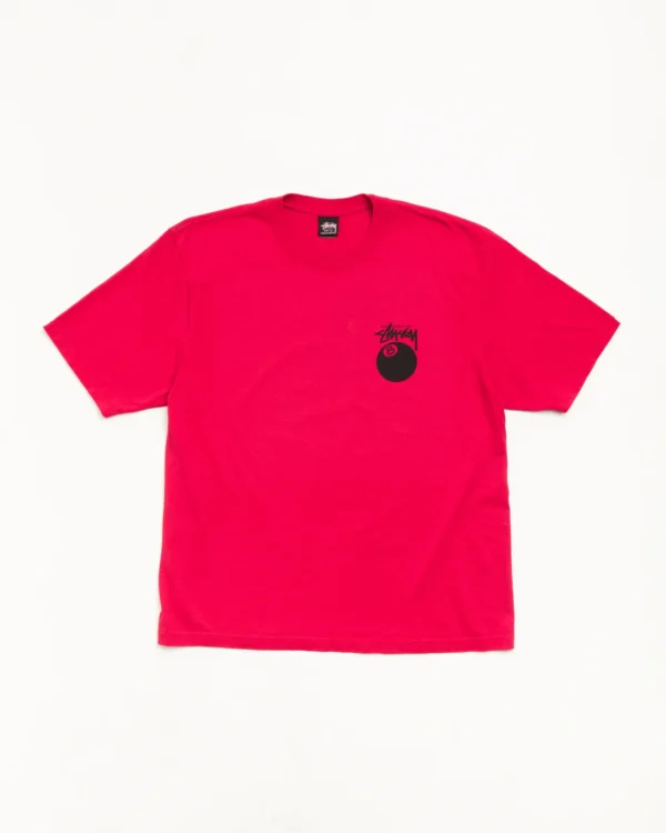 8 Ball Stussy Tee Red Front