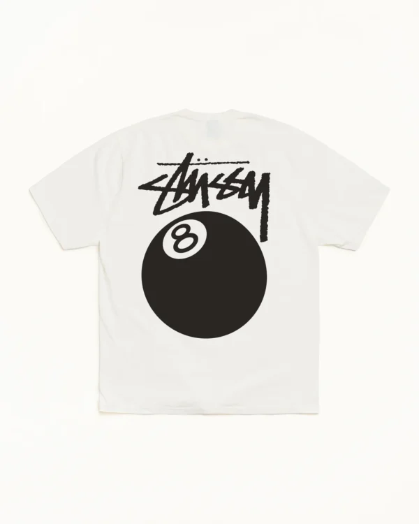 8 Ball Stussy Tee White