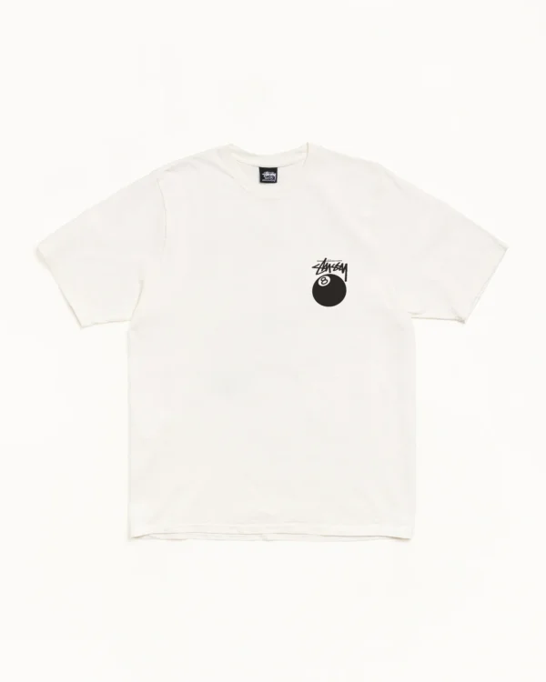8 Ball Stussy Tee White Front