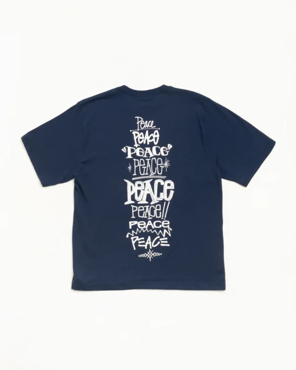 Peace Increased Stussy Tee Navy