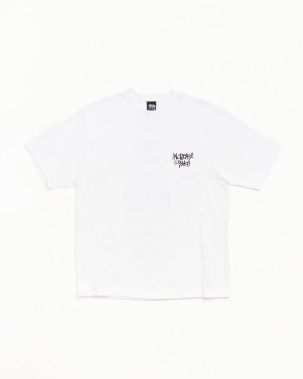 Peace Increased Stussy Tee White Front