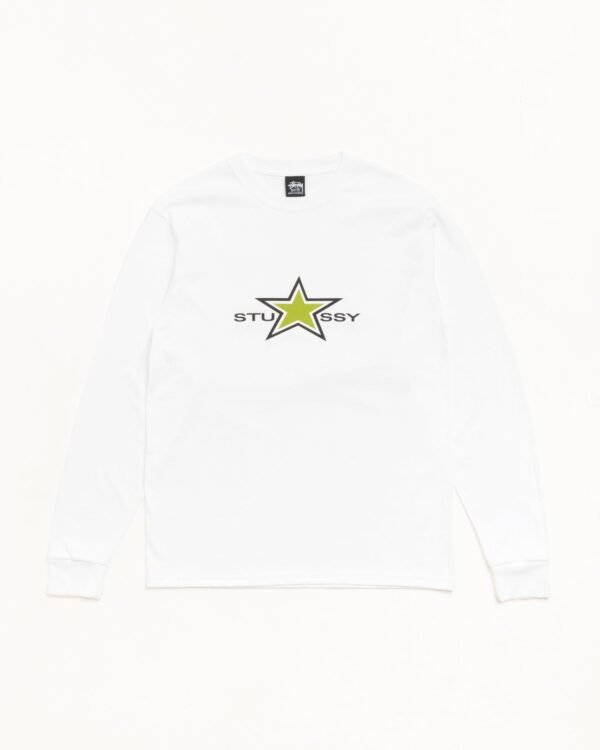 Star Stussy Tee White