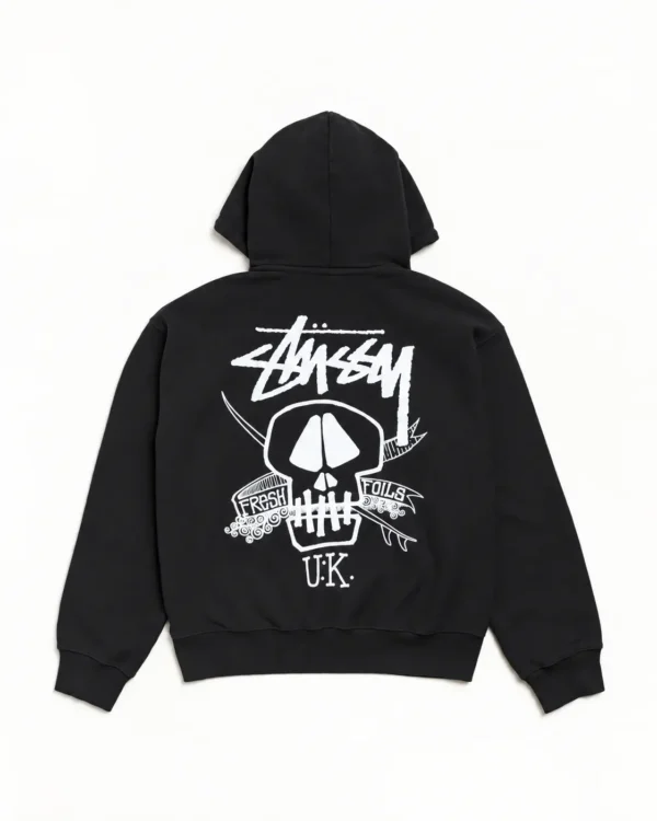 Stussy Skull Hoodie Black