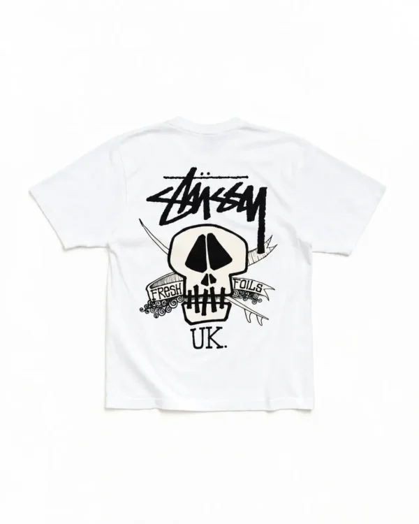 Stussy Skull Tee White