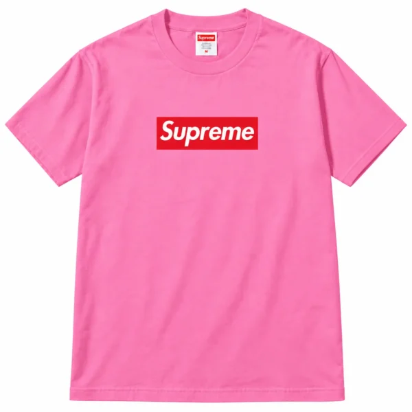 Pink Supreme Box Logo Tee