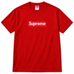 Red Supreme Box Logo Tee